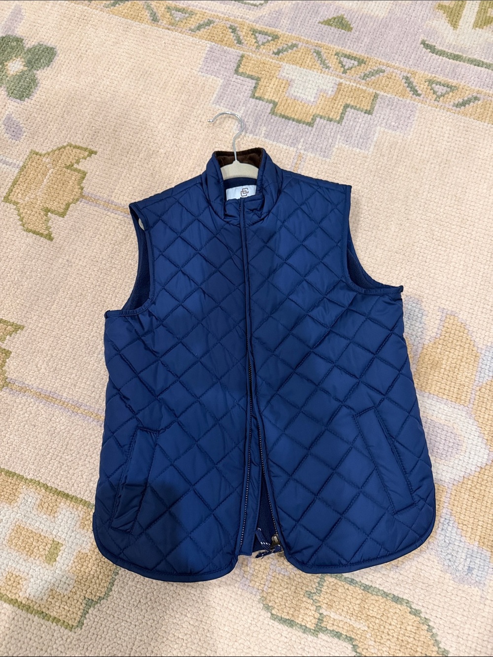 Boys Quilted Zip-Front Vest size 6/7